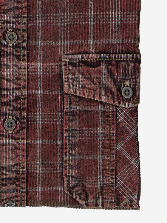 engbers Herren Langarm-Hemd kariert Rot 37776