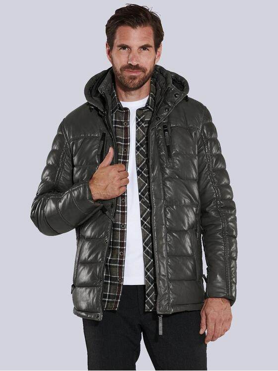 engbers Herren Lederjacke Grün 35443