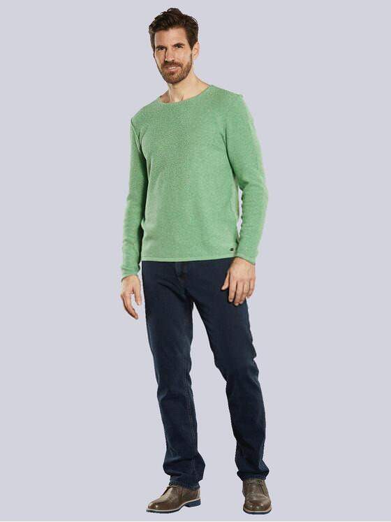 engbers Herren Pullover strukturiert Grün 34286
