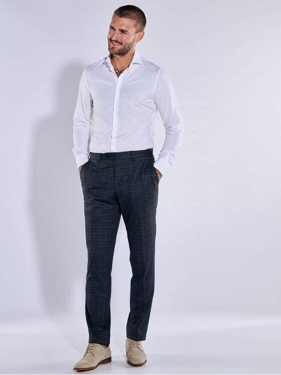 emilio adani Herren Anzug-Hose slim fit Grau 37648