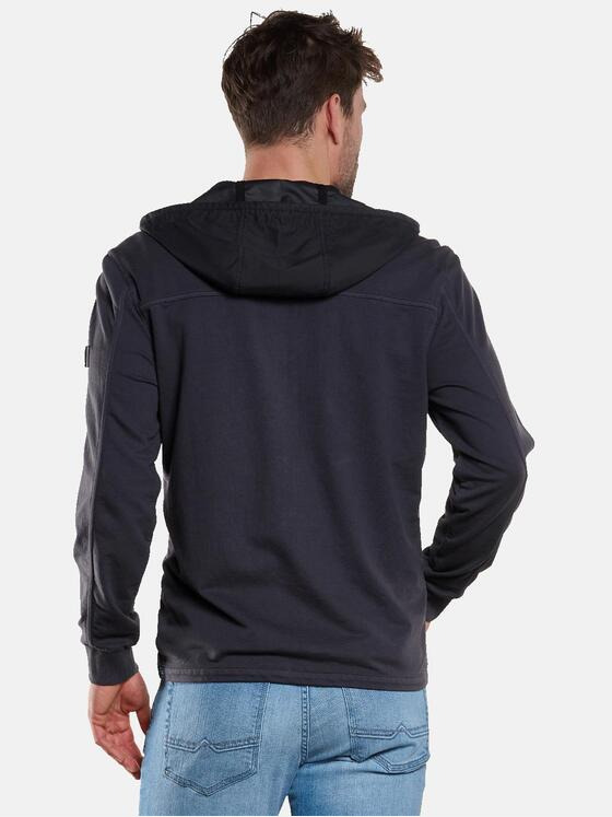 engbers Herren Sweatjacke mit Kapuze Schwarz 33152