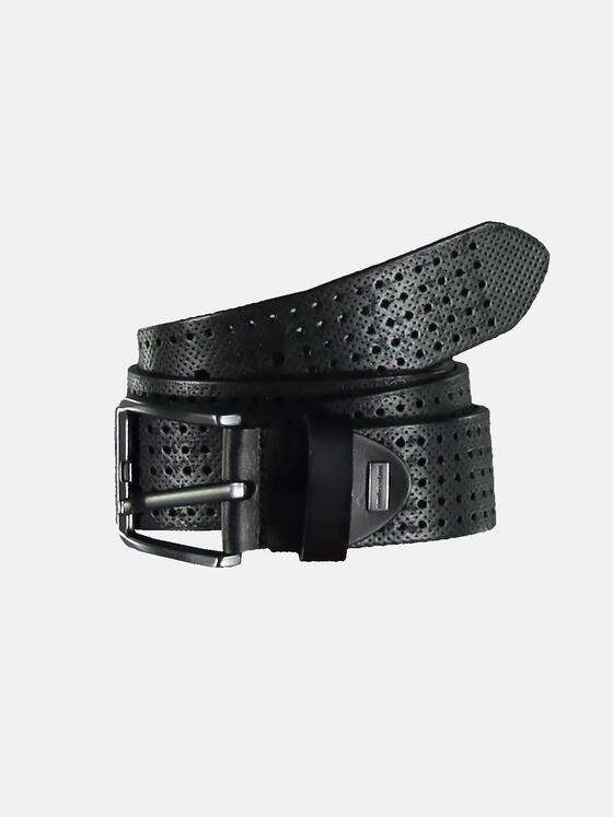 emilio adani Herren Sportiver Ledergürtel Grau 31500