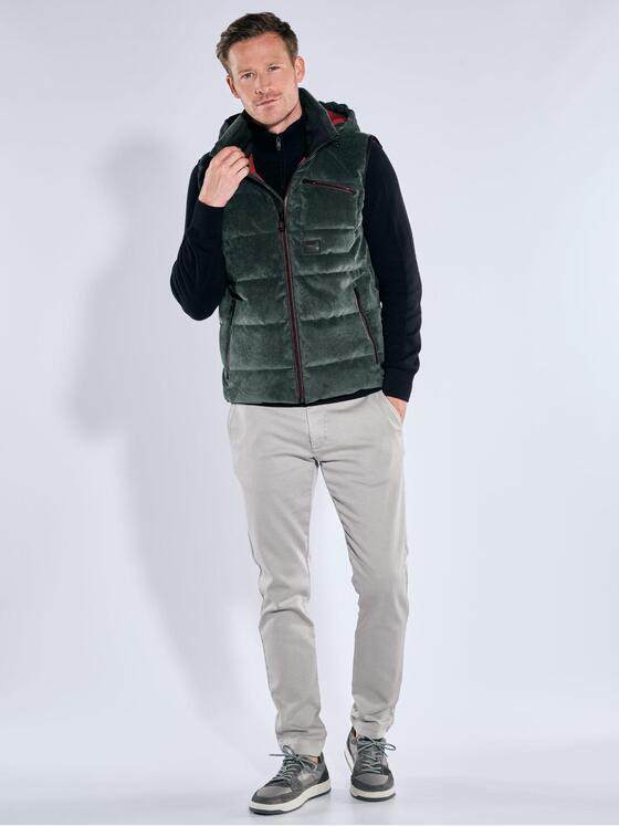 engbers Herren Cord-Weste mit Funktionsdetails Dunkelgruen 39247
