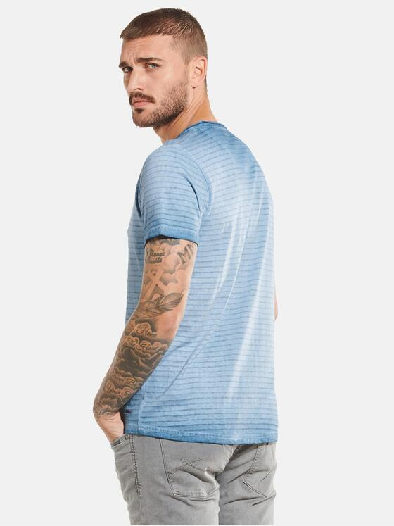 emilio adani Herren T-Shirt rundhals Türkis 31726