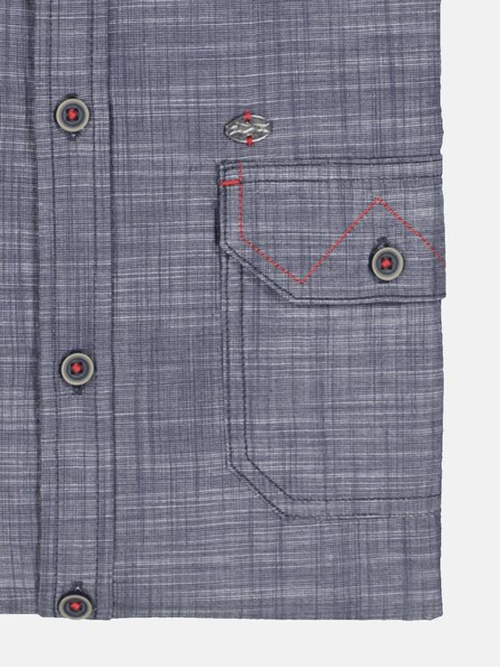engbers Herren Kurzarm-Hemd uni Blau 35213