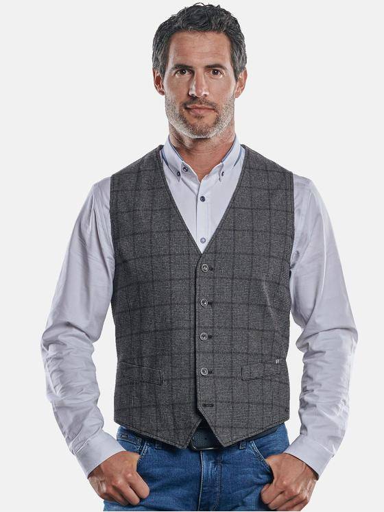 engbers Herren Karierte Sakkoweste Anthrazit 30220