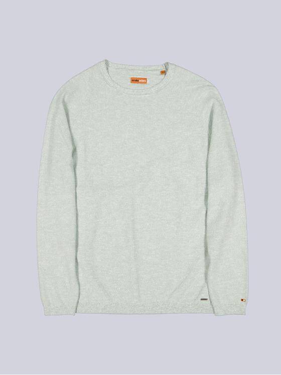 emilio adani Herren Pullover meliert Grün 38551