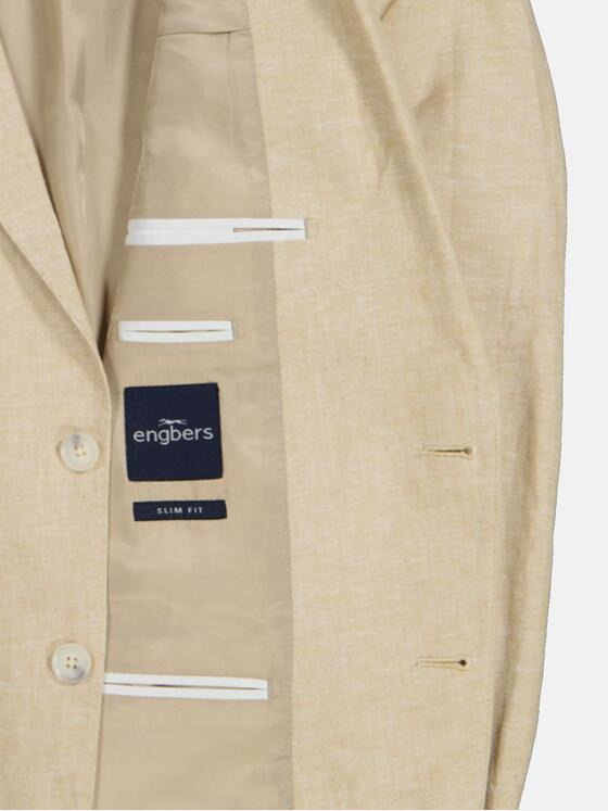 engbers Herren Anzug-Sakko slim fit Beige 36474
