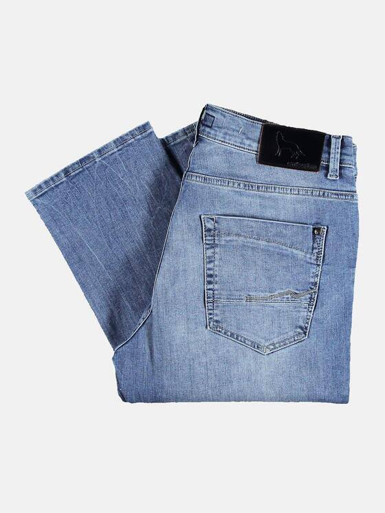 emilio adani Herren Jeans mit leichten Destroys Blau 31243