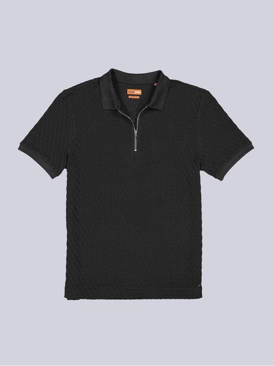 emilio adani Herren Polo-Shirt uni Schwarz 39214