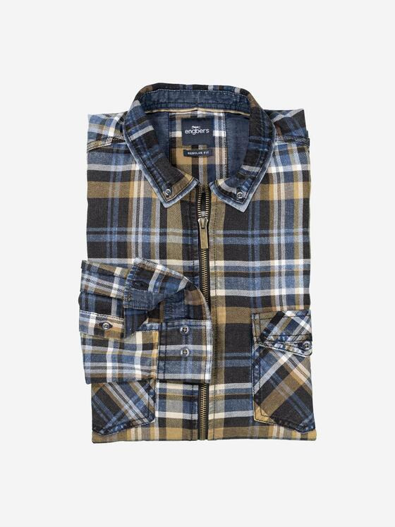 engbers Herren Overshirt kariert Braun 37268
