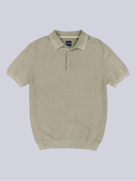 engbers Herren Strick Polo-Shirt Khaki 38562
