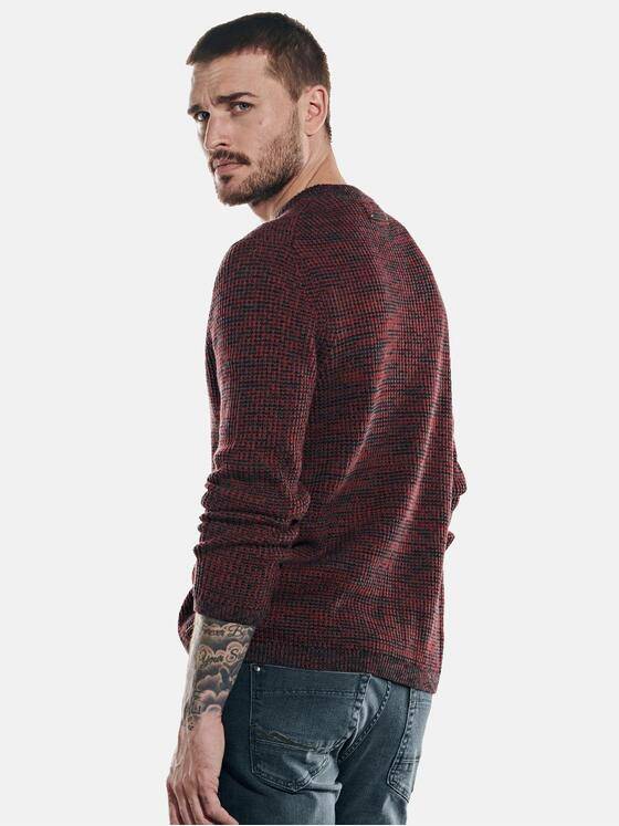emilio adani Herren Pullover rundhals Rot 31980