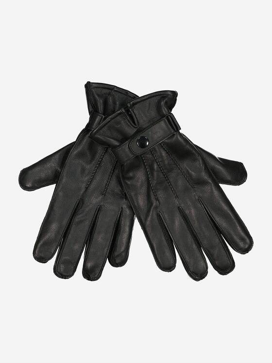 engbers Herren Leder-Handschuhe Basic Schwarz 37944