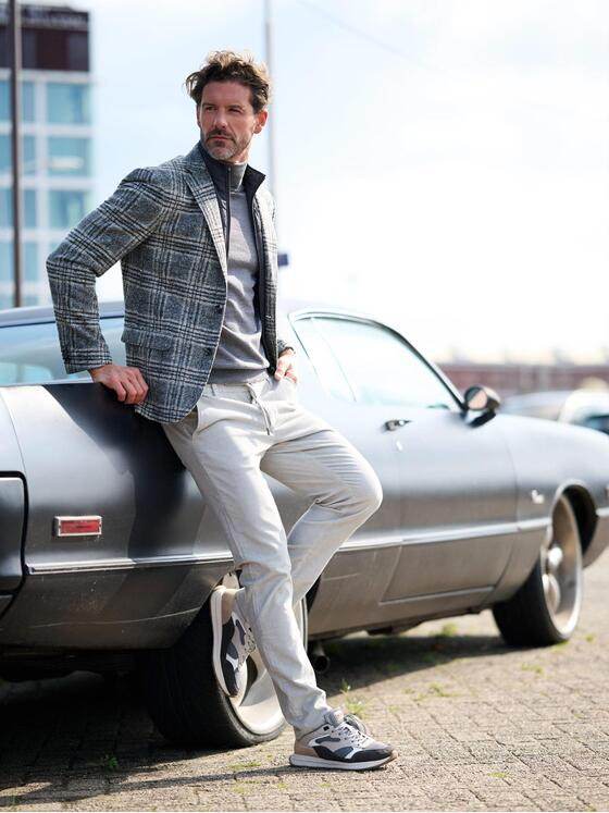 emilio adani Herren Sakko mit heraustrennbarm Inlet Silbergrau 39390