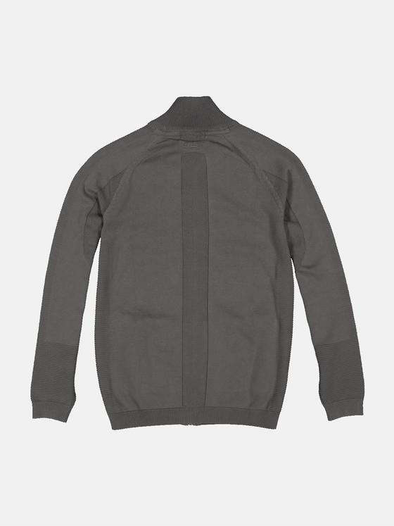 emilio adani Herren Cardigan strukturiert Grau 34619