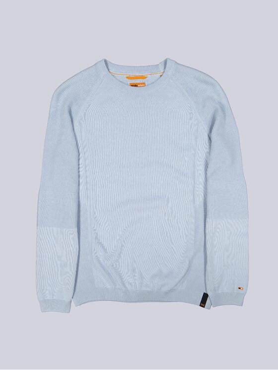 emilio adani Herren Pullover uni Blau 38299