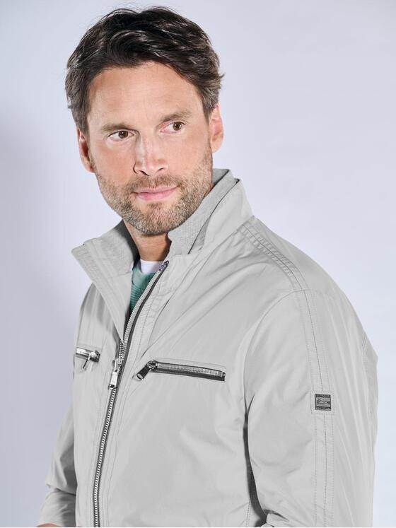 engbers Herren Blouson-Jacke mit Kontrastdetails Naturweiss 38366
