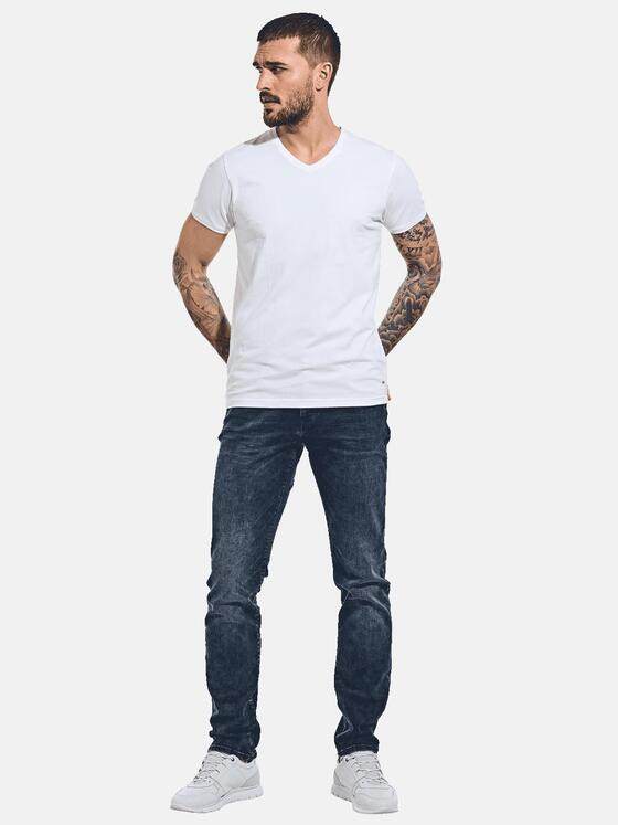 emilio adani Herren Basic-Shirt "My Favorite" Reinweiss 33490
