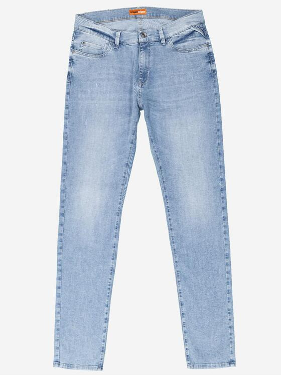 emilio adani Herren Super-Stretch-Jeans slim fit Blau 36887