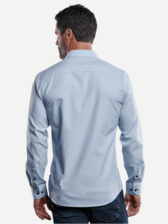 engbers Herren Hemd uni Hellblau 28804