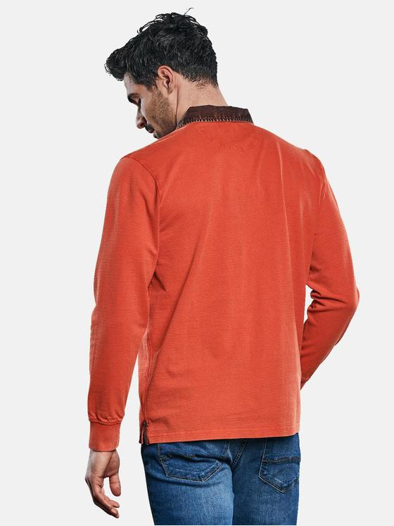 engbers Herren Sportives Poloshirt Dunkelorange 31111