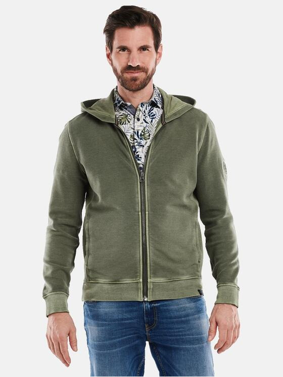 engbers Herren Sweatjacke strukturiert Grün 35123