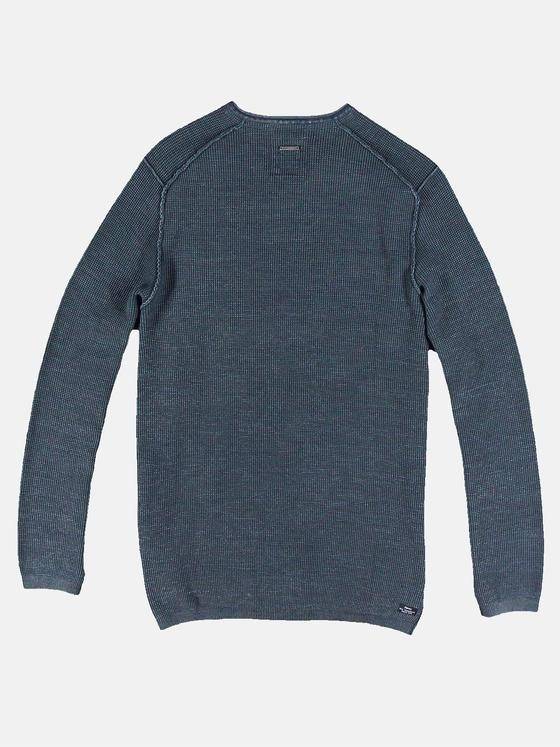 engbers Herren Pullover V-Ausschnitt Petrolgruen 31703