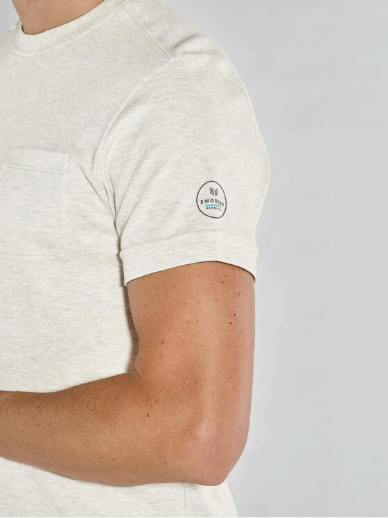ENGBERS GERMANY Herren T-Shirt edel glänzend durch spezielles Garn Beige 36799
