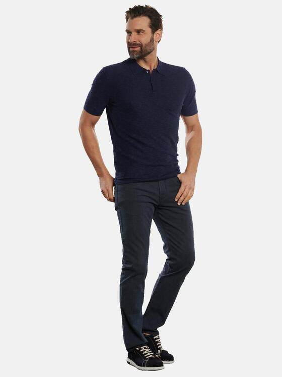 engbers Herren Polo-Shirt gestrickt Blau 32605