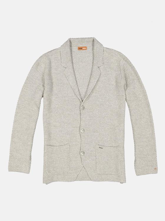 emilio adani Herren Strick-Sakko uni Beige 36141