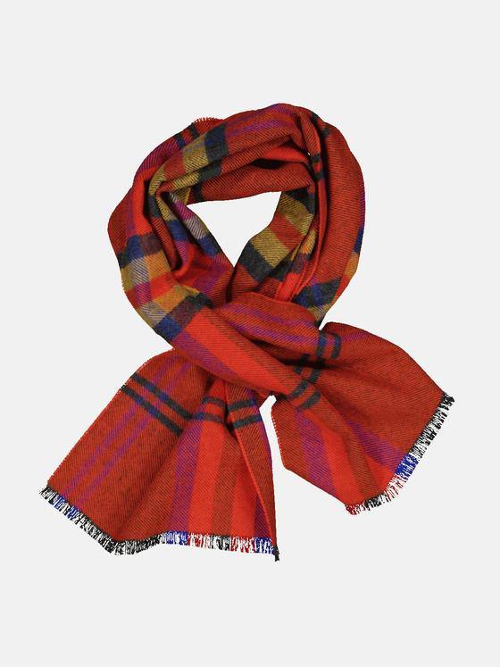 engbers Herren Webschal kariert Rehbraun 33858