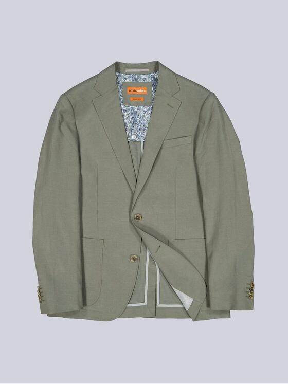 emilio adani Herren Anzug-Sakko aus Leinenmischqualität Khaki 40369