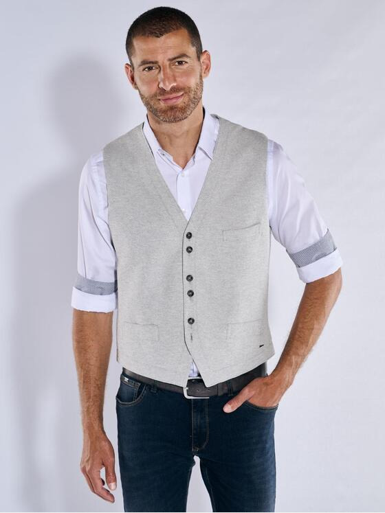 engbers Herren Sakko-Weste ungefüttert Hellgrau 36493
