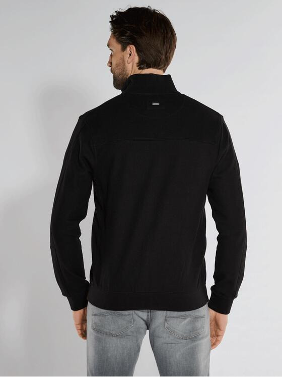 engbers Herren Sweatjacke mit Zipper Schwarz 36337