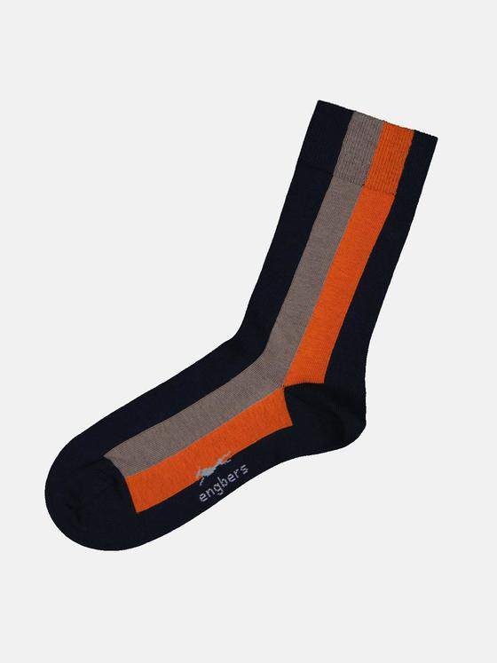 engbers Herren Socken gemustert Dunkelorange 32231