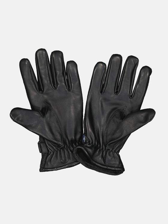 engbers Herren Lederhandschuhe Schwarz 32133
