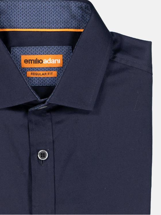 emilio adani Herren Langarm-Hemd "My Favorite" Blau 36201