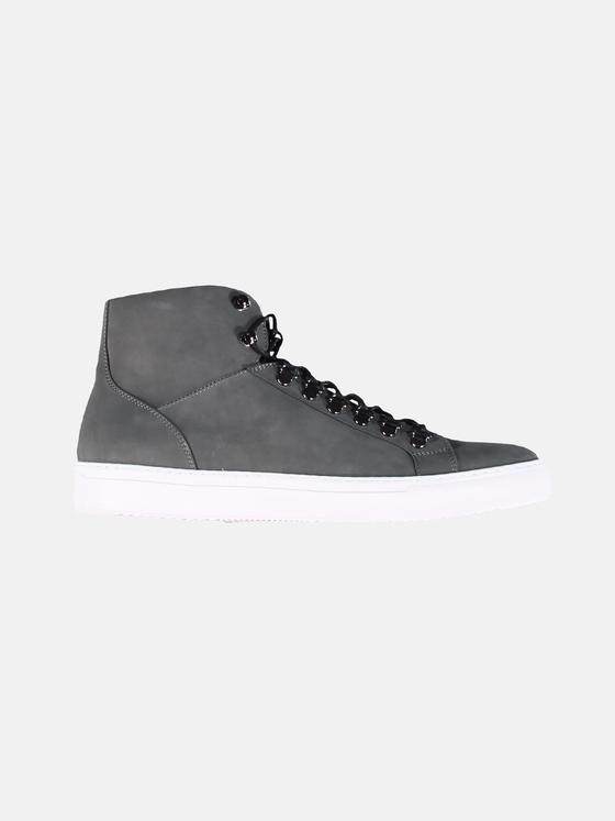 emilio adani Herren High-Sneaker in Nubuk-Qualität Grau 30443