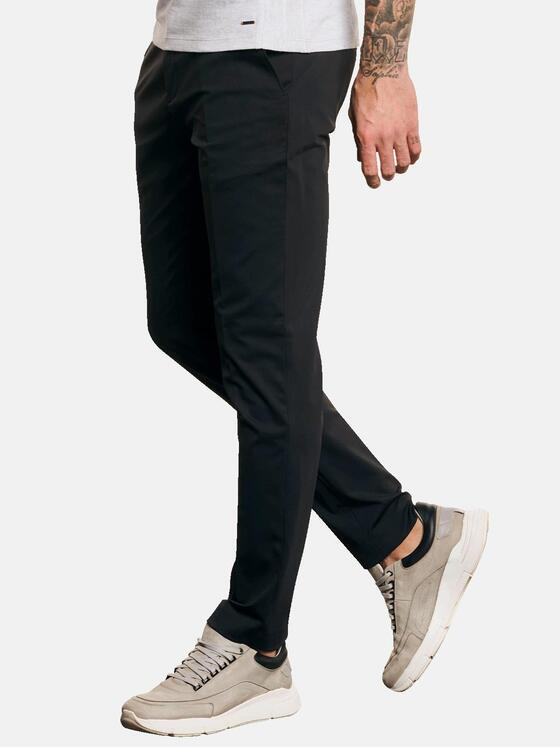 emilio adani Herren Anzug-Hose Slim Fit Schwarz 32736