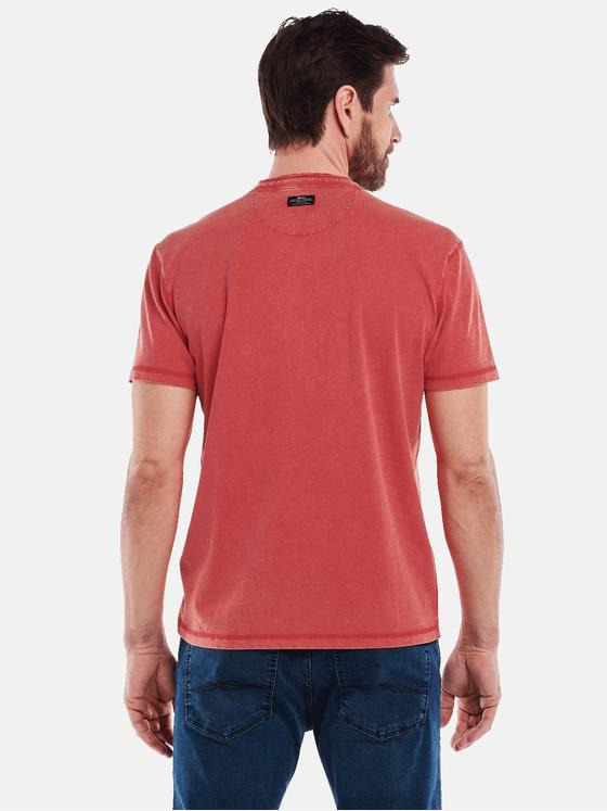 engbers Herren Henley-Shirt uni Pink 35062