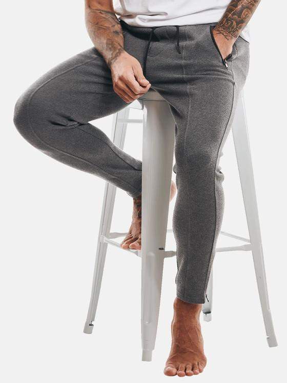 emilio adani Herren Sweathose mit Tunnelzug Grau 32458