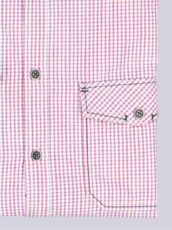 engbers Herren Kurzarm-Hemd kariert Rot 38902