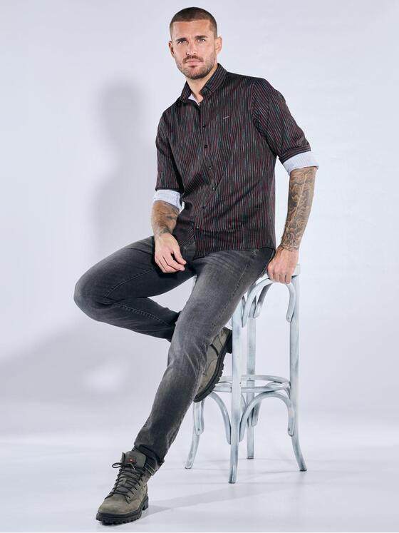 emilio adani Herren Hemd gemustert Rot 39925