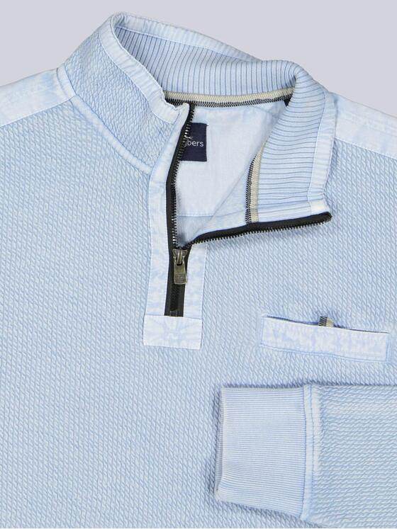 engbers Herren Sweatshirt strukturiert Hellblau 39533