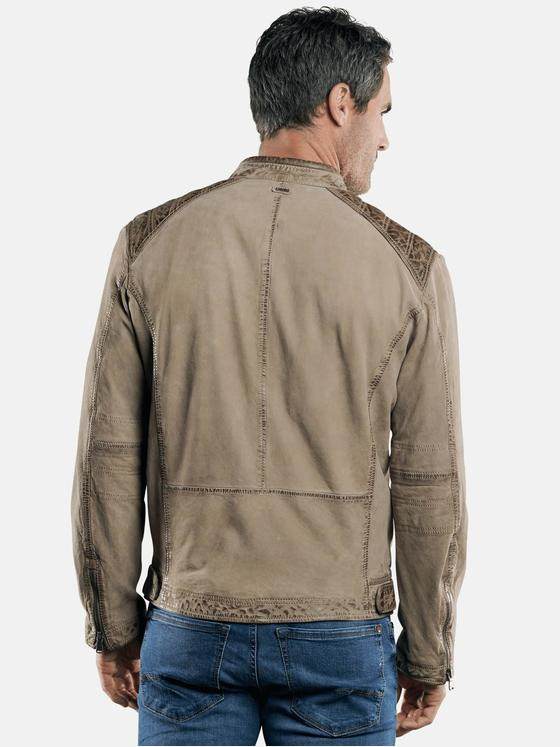 engbers Herren Softe LammLederjacke Braunbeige 29086