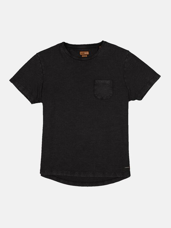 emilio adani Herren T-Shirt strukturiert Schwarz 36340