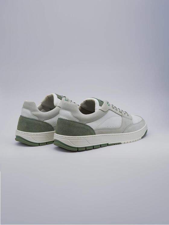 engbers Herren Sneaker aus Leder Naturweiss 38536