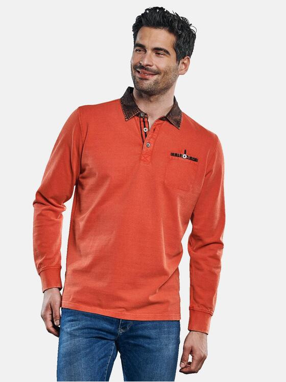 engbers Herren Sportives Poloshirt Dunkelorange 31111