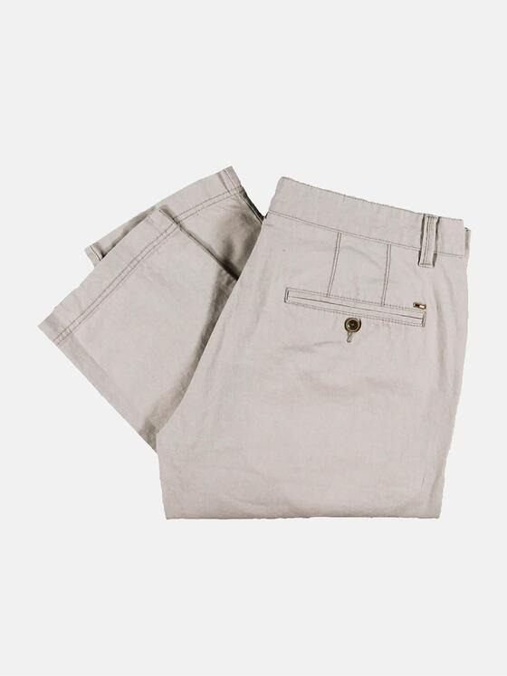 emilio adani Herren Modische Leinenhose mit softem Warengriff Beige 29840